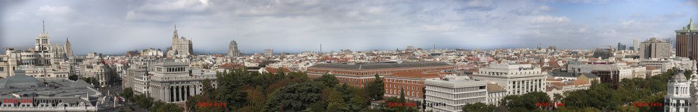 Panoramica desde el Ayto de Madrid